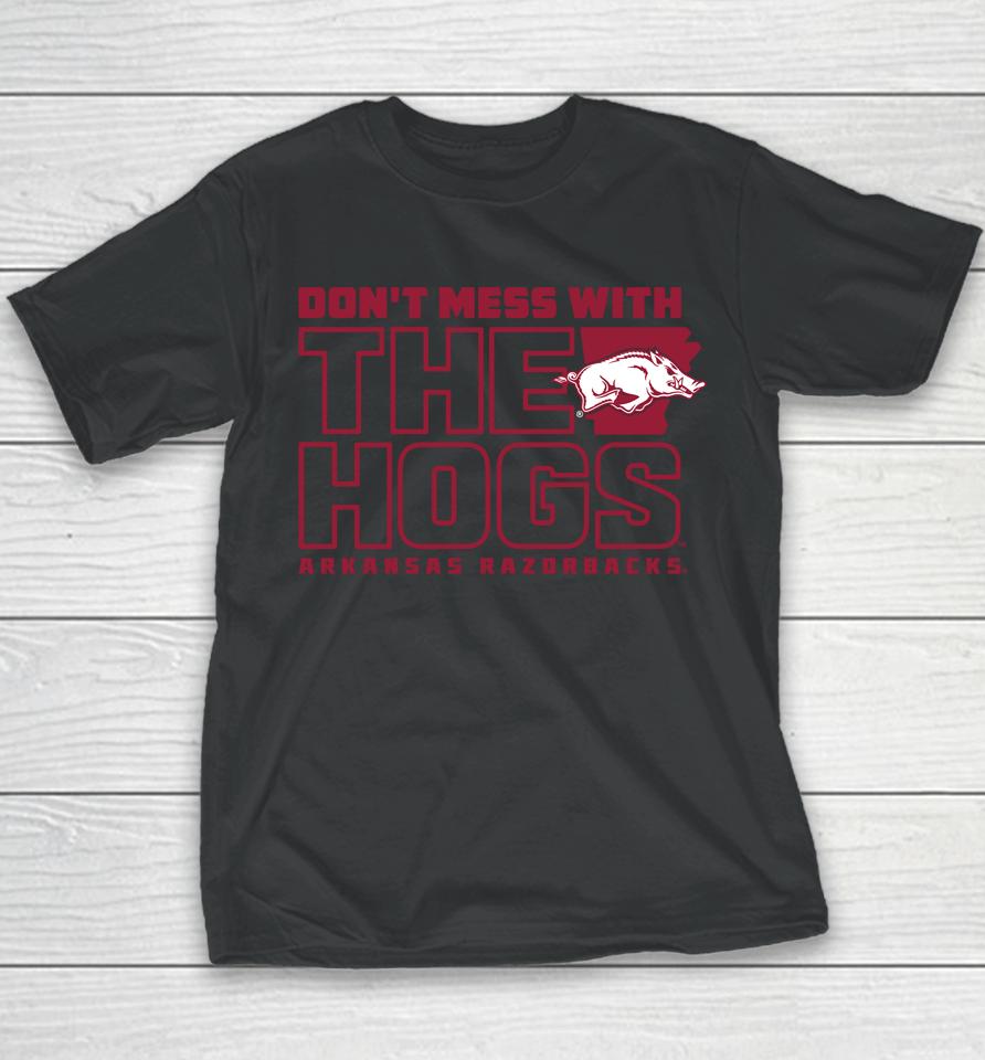 Men's Arkansas Razorbacks Don't Mess With The Hogs Youth T-Shirt