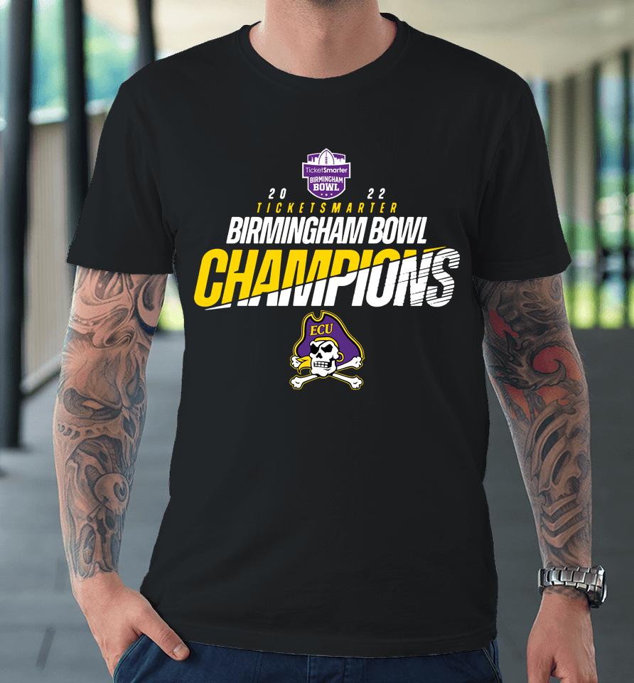 Men's Birmingham Bowl 2022 Ecu Football Champion Premium T-Shirt