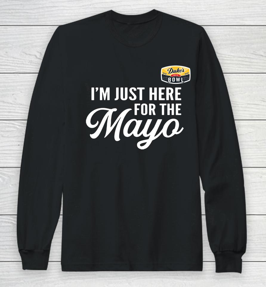 Men's Black Duke's Mayo Bowl I'm Just Here For The Mayo Long Sleeve T-Shirt