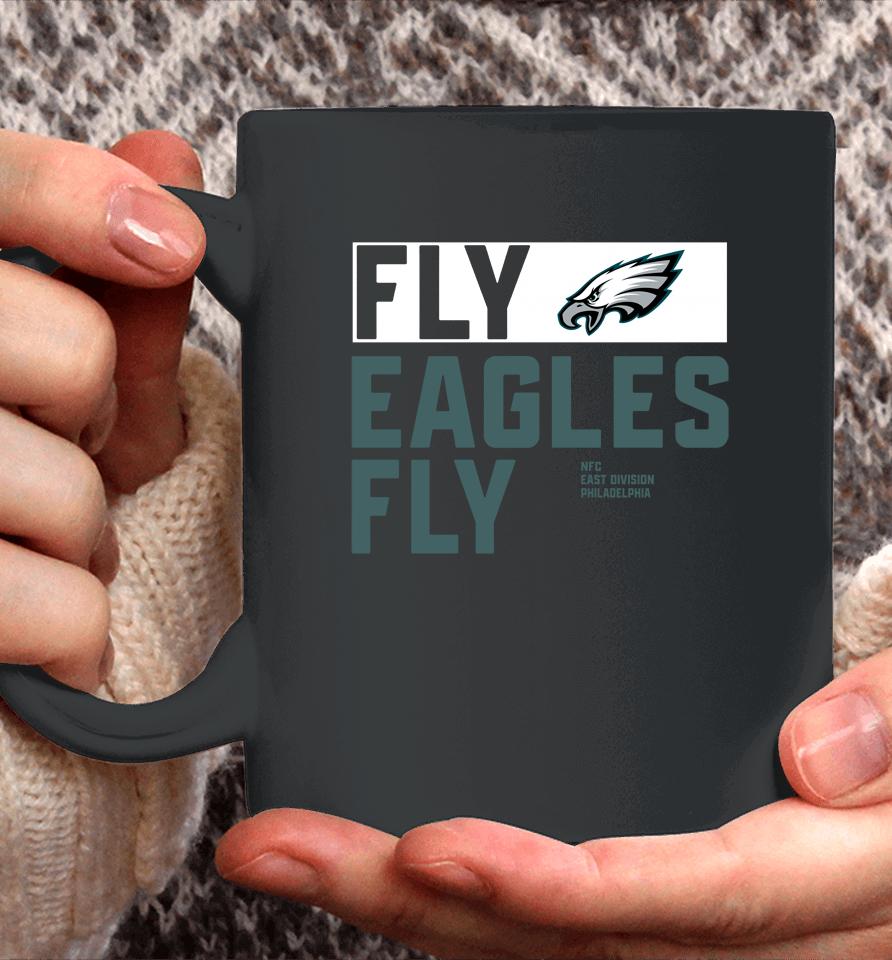 Men's Black Philadelphia Eagles Anthracite Fly Eagles Fly Coffee Mug