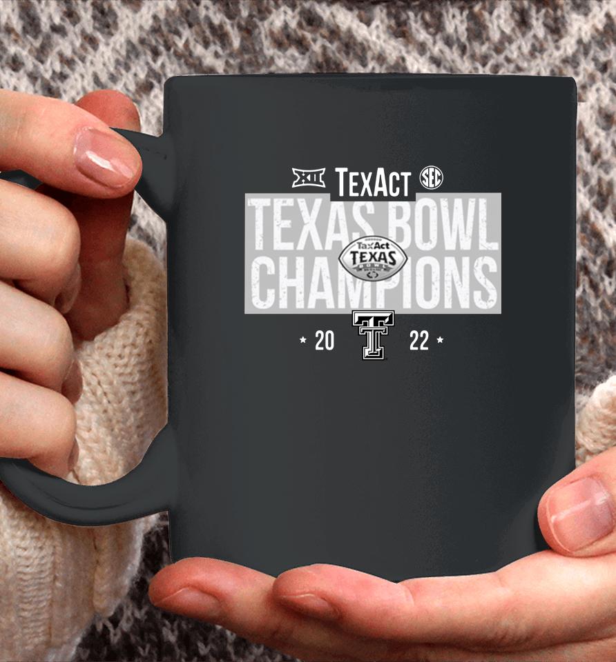 Men's Black Texas Bowl Champions Texas Tech Red Raiders 2022 Coffee Mug