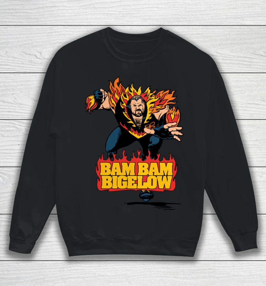Men's Black Wwe Bam Bam Bigelow Fanatics Illustrated Sweatshirt