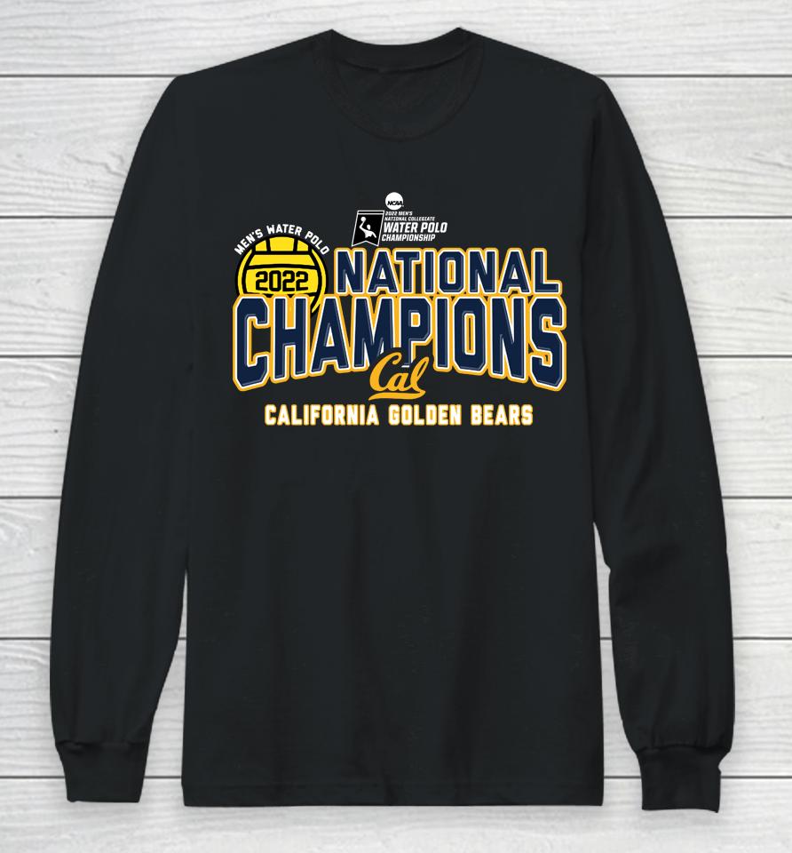 Men's Blue 84 Navy Cal Bears 2022 Ncaa Men's Water Polo Champions Long Sleeve T-Shirt