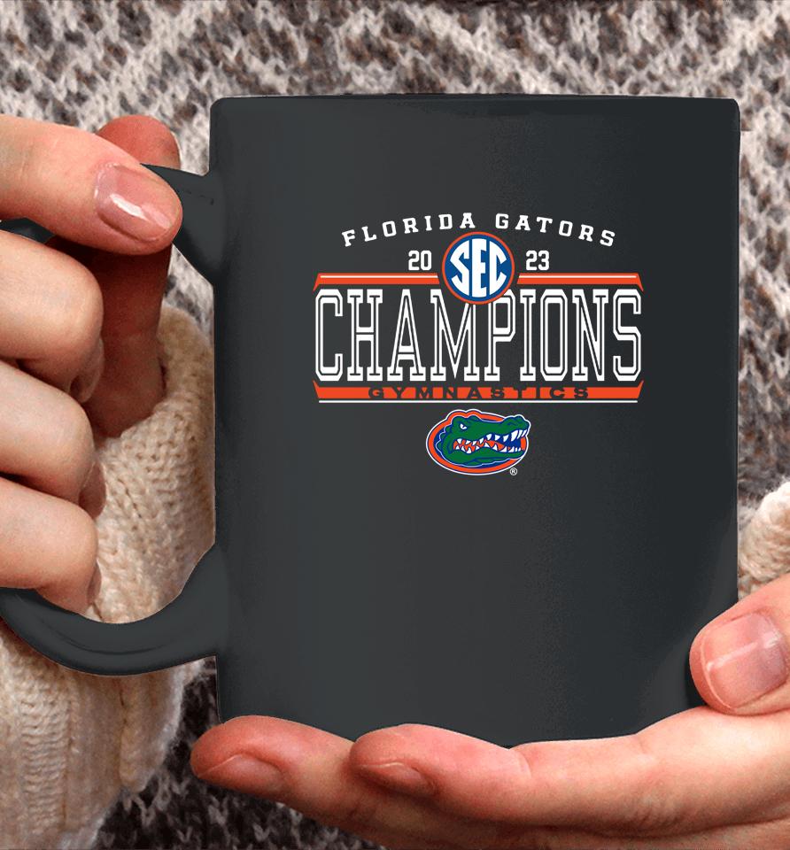Men's Blue 84 Royal Florida Gators 2023 Sec Gymnastics Regular Season Champions Locker Room Coffee Mug