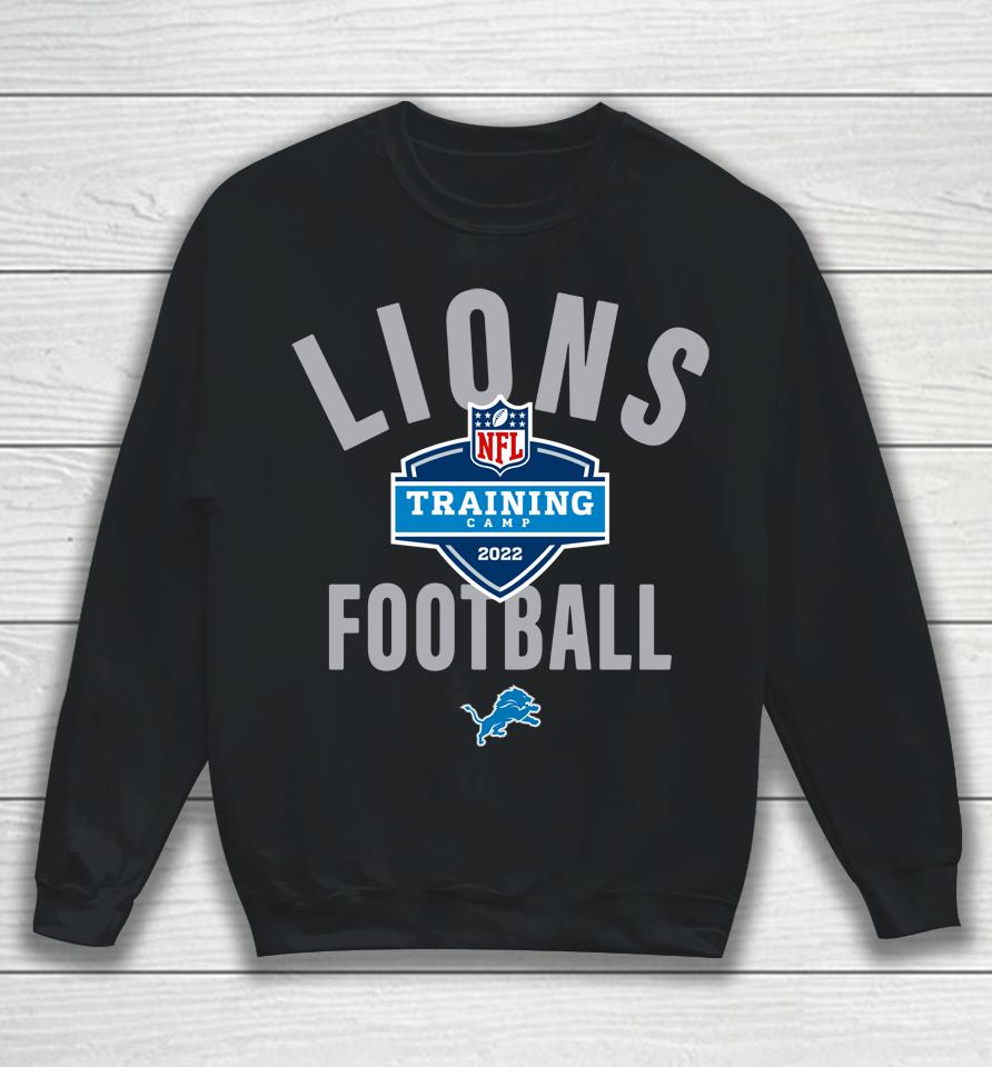 Men's Blue Detroit Lions 2022 Training Camp Athletic Sweatshirt