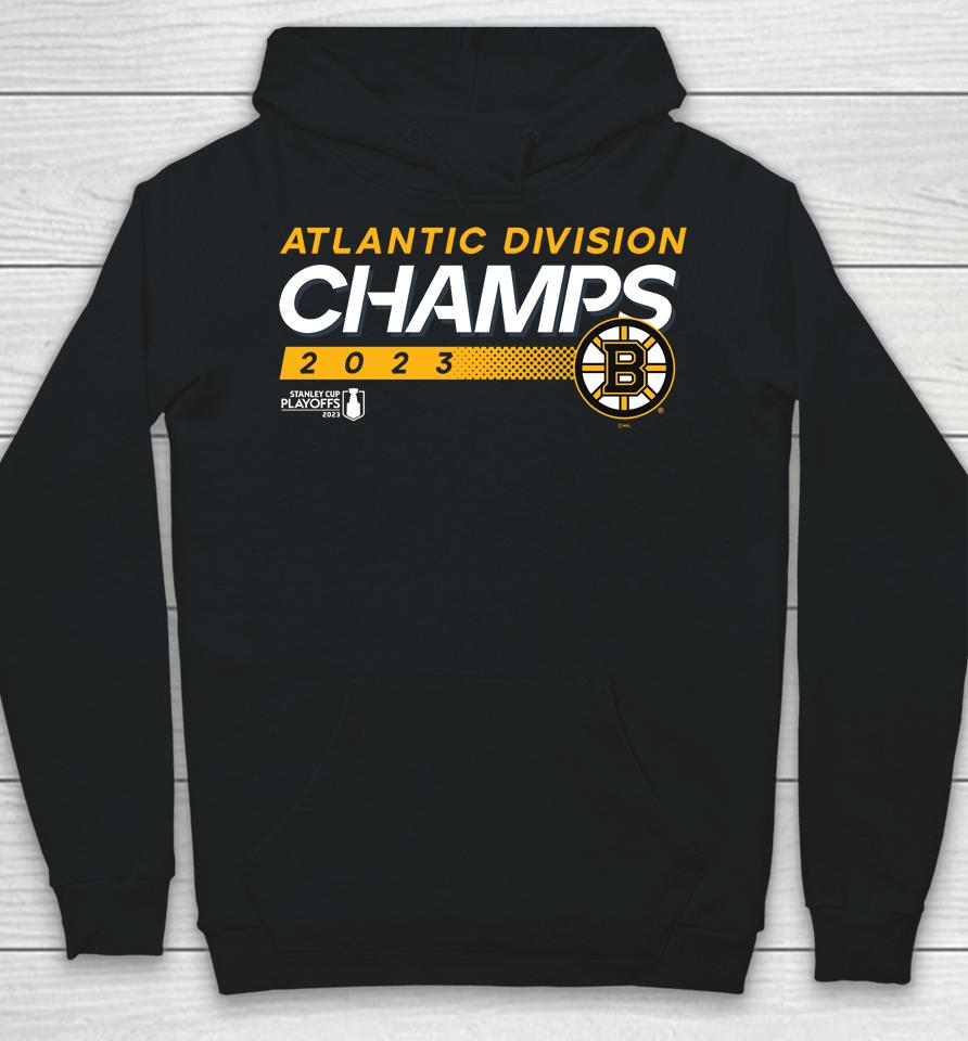 Men's Boston Bruins Fanatics Branded Black 2023 Atlantic Division Champions Hoodie
