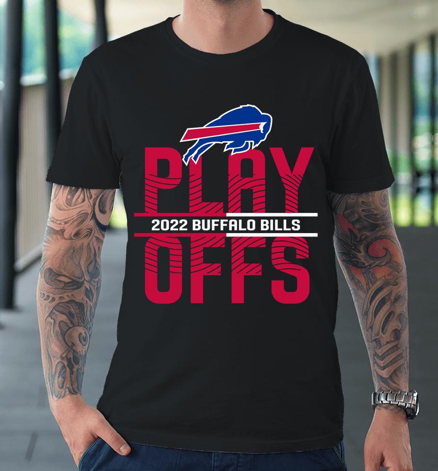 Men's Buffalo Bills Anthracite 2022 Nfl Playoffs Iconic Premium T-Shirt