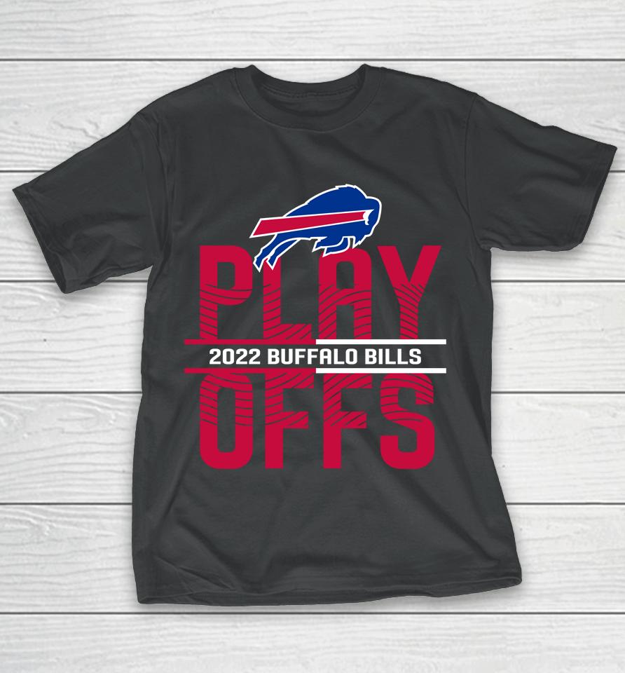 Men's Buffalo Bills Anthracite 2022 Nfl Playoffs Iconic T-Shirt