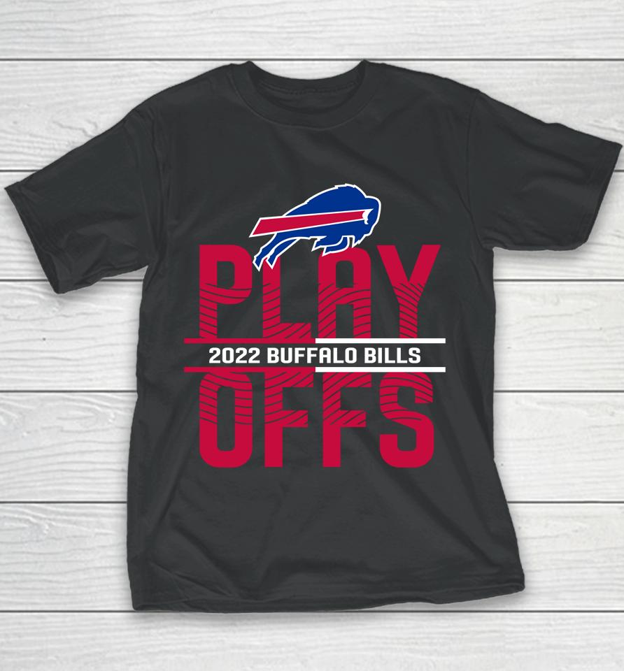 Men's Buffalo Bills Anthracite 2022 Nfl Playoffs Iconic Youth T-Shirt