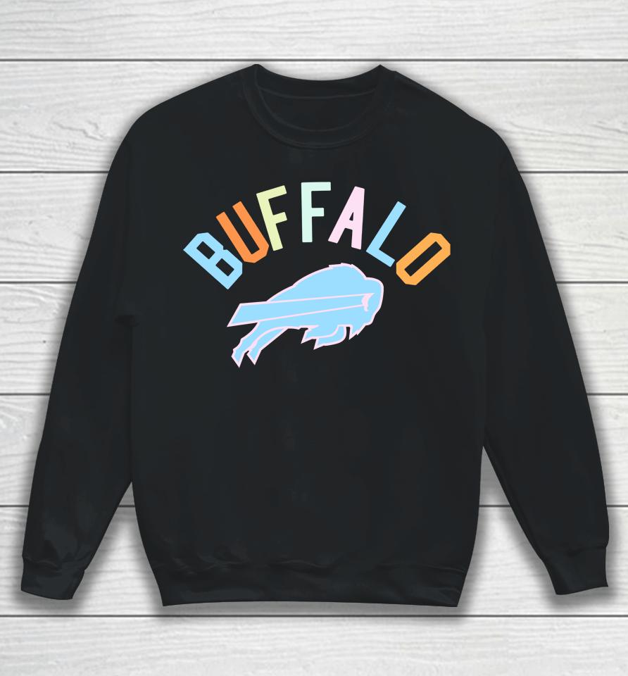 Men's Buffalo Bills Pro Standard Black Neon Graphic Sweatshirt