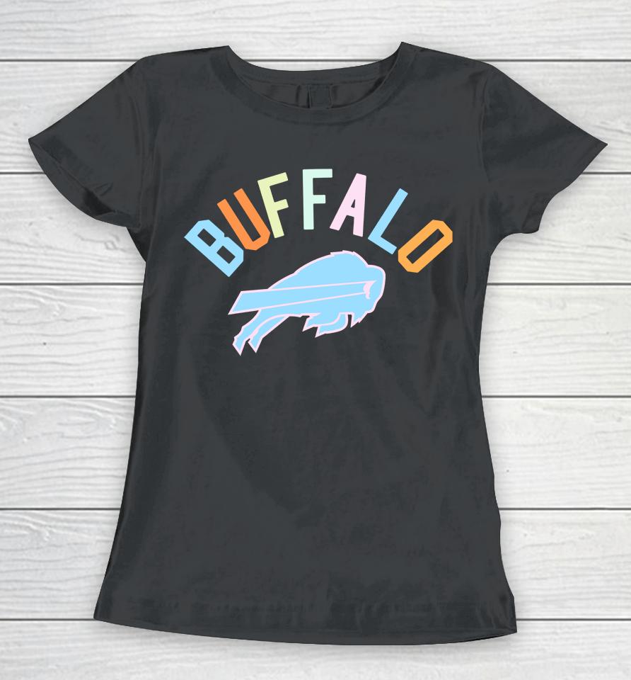 Men's Buffalo Bills Pro Standard Black Neon Graphic Women T-Shirt