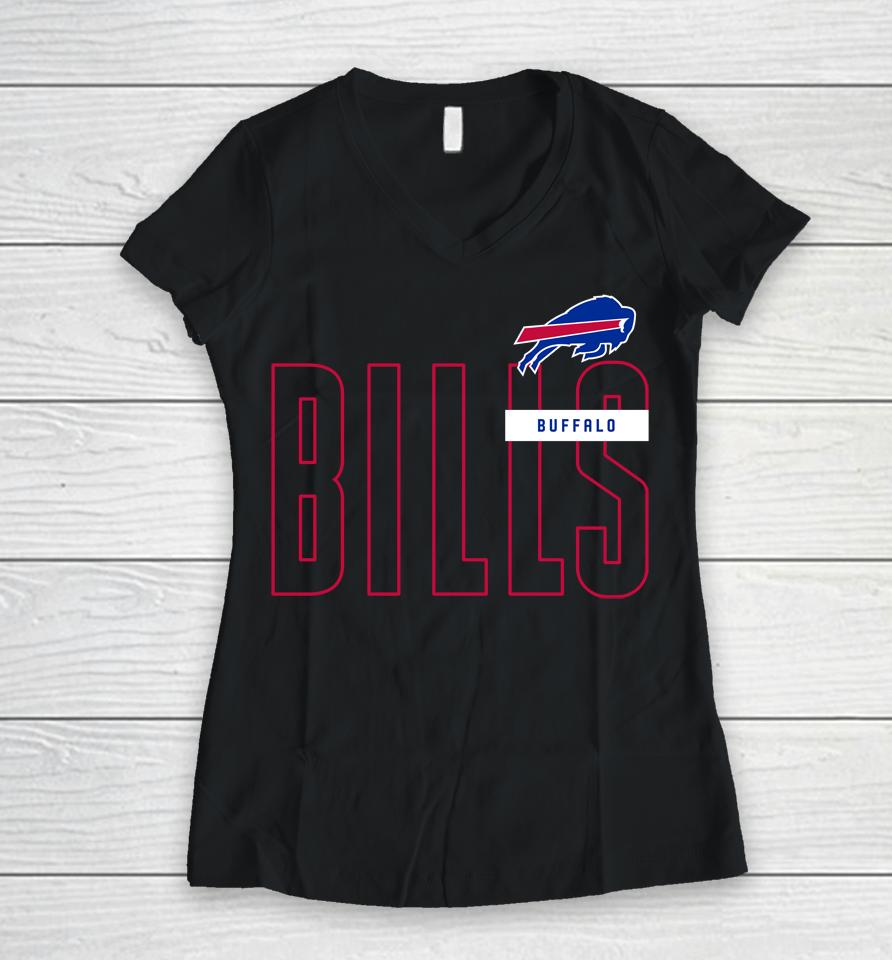 Men's Buffalo Bills Royal Performance Team 2022 Women V-Neck T-Shirt