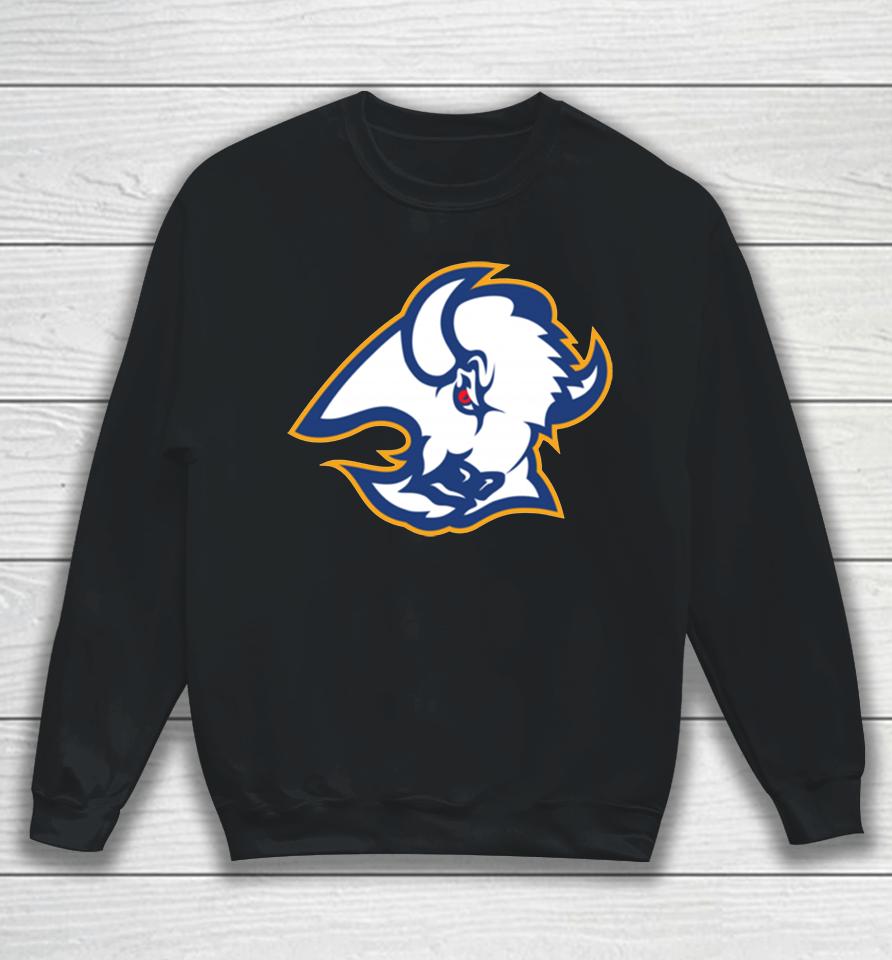 Men's Buffalo Sabres Fanatics Branded White Team Primary Logo Graphic Sweatshirt