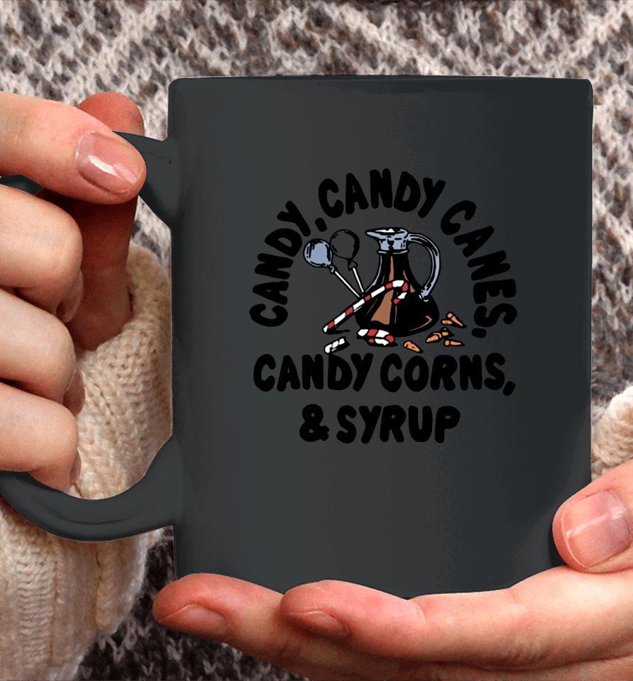 Men's Candy Candy Canes Candy Corns And Syrup Coffee Mug