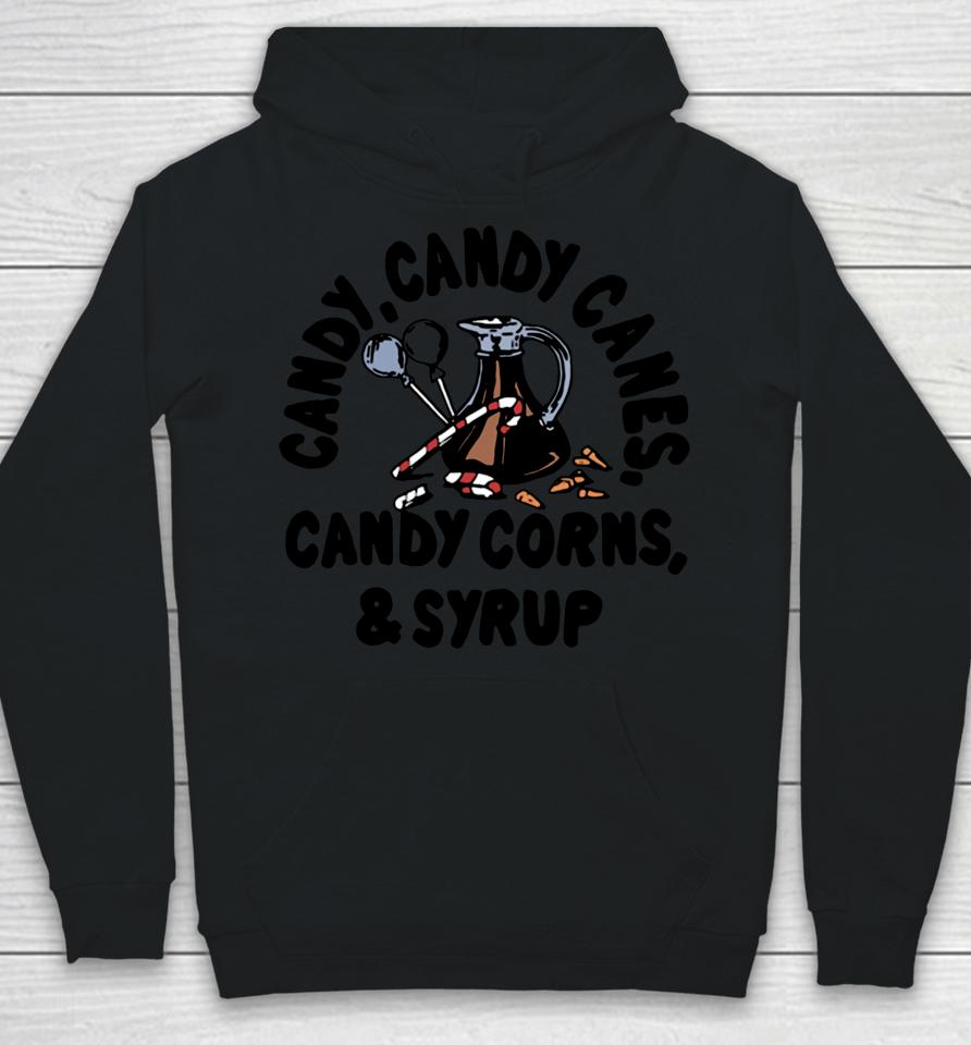 Men's Candy Candy Canes Candy Corns And Syrup Hoodie