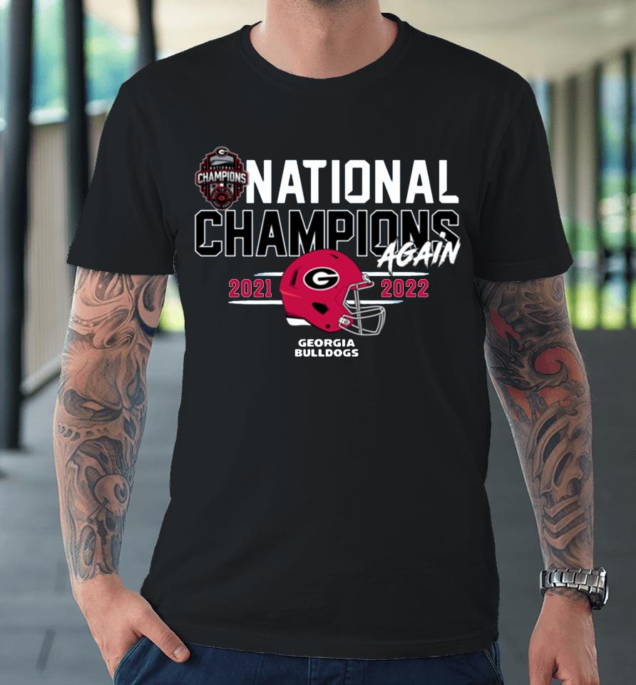 Men's Champion Black Georgia Bulldogs Back-To-Back College Football Playoff National Champions Premium T-Shirt