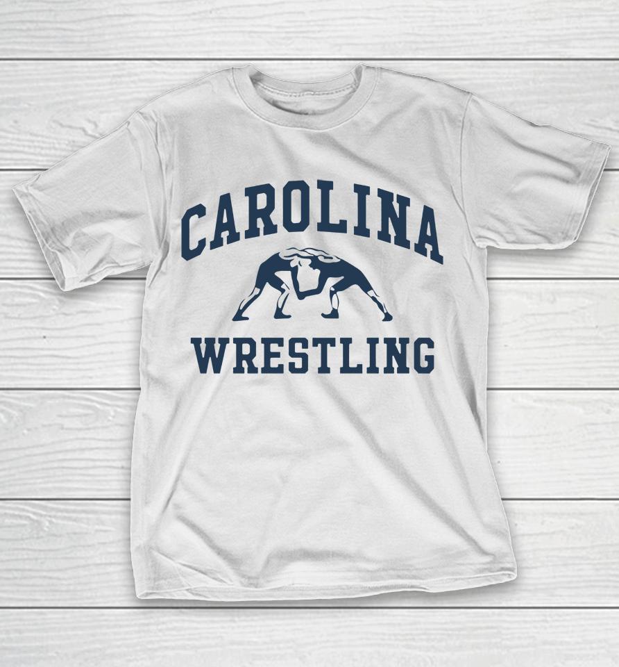 Men's Champion Gray North Carolina Tar Heels Wrestling Icon Powerblend T-Shirt