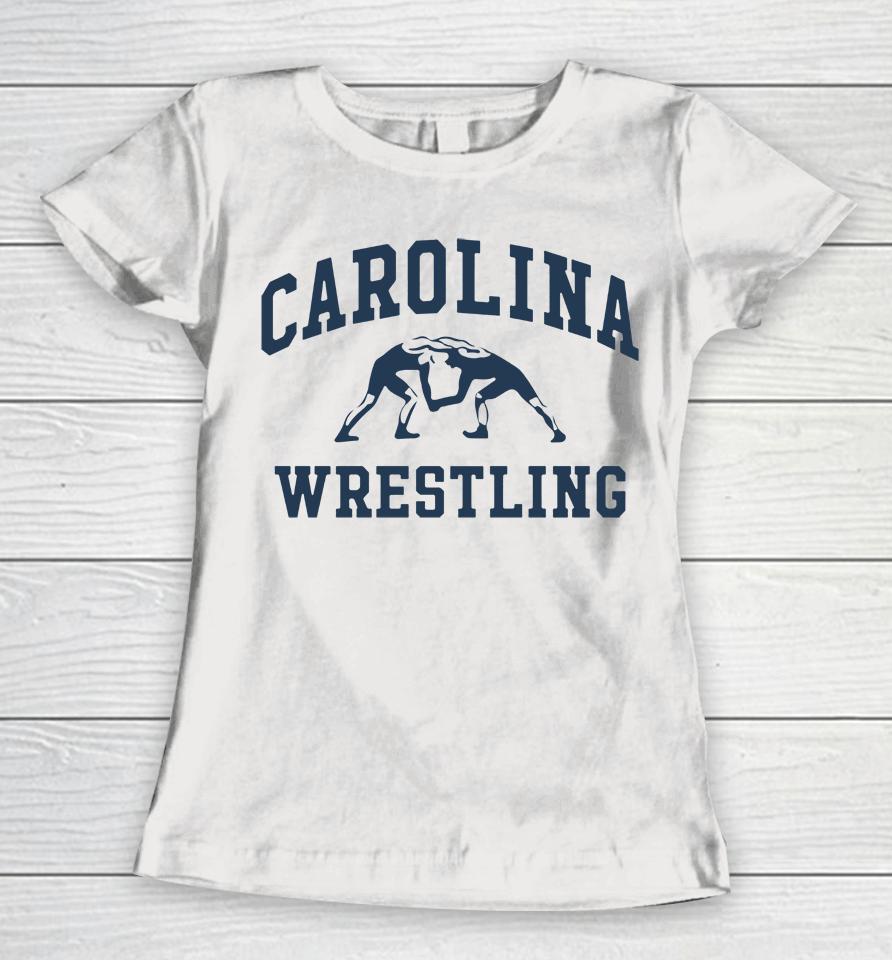 Men's Champion Gray North Carolina Tar Heels Wrestling Icon Powerblend Women T-Shirt