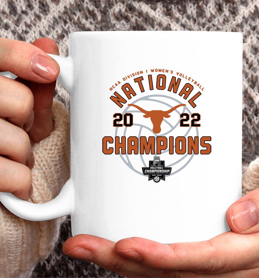 Men's Champion White Texas Longhorns 2022 Women's Volleyball National Champions Locker Room Coffee Mug