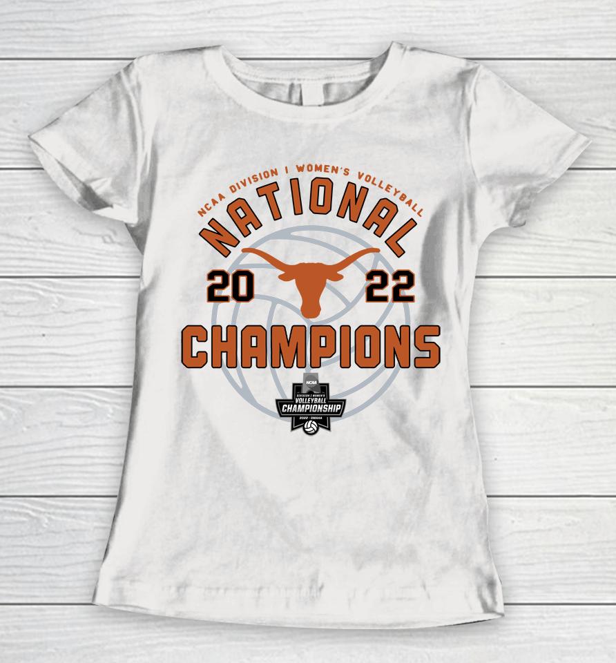 Men's Champion White Texas Longhorns 2022 Women's Volleyball National Champions Locker Room Women T-Shirt