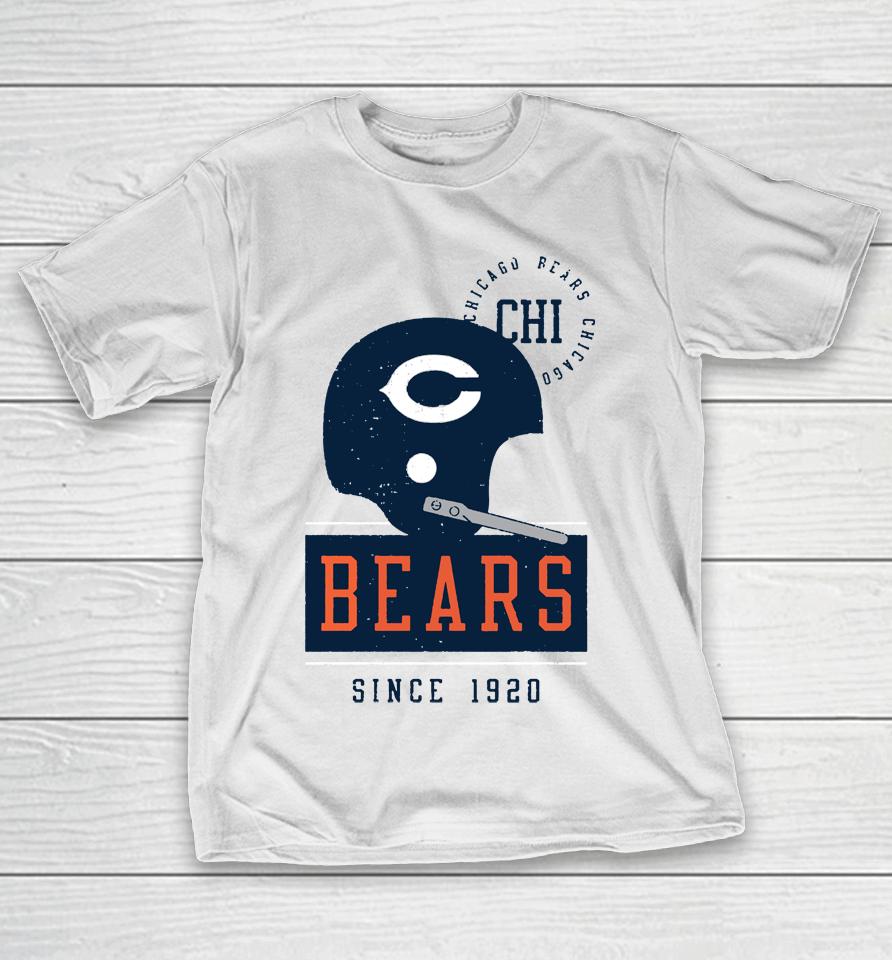 Men's Chicago Bears Club Rewind Playback Helmet Since 1920 T-Shirt