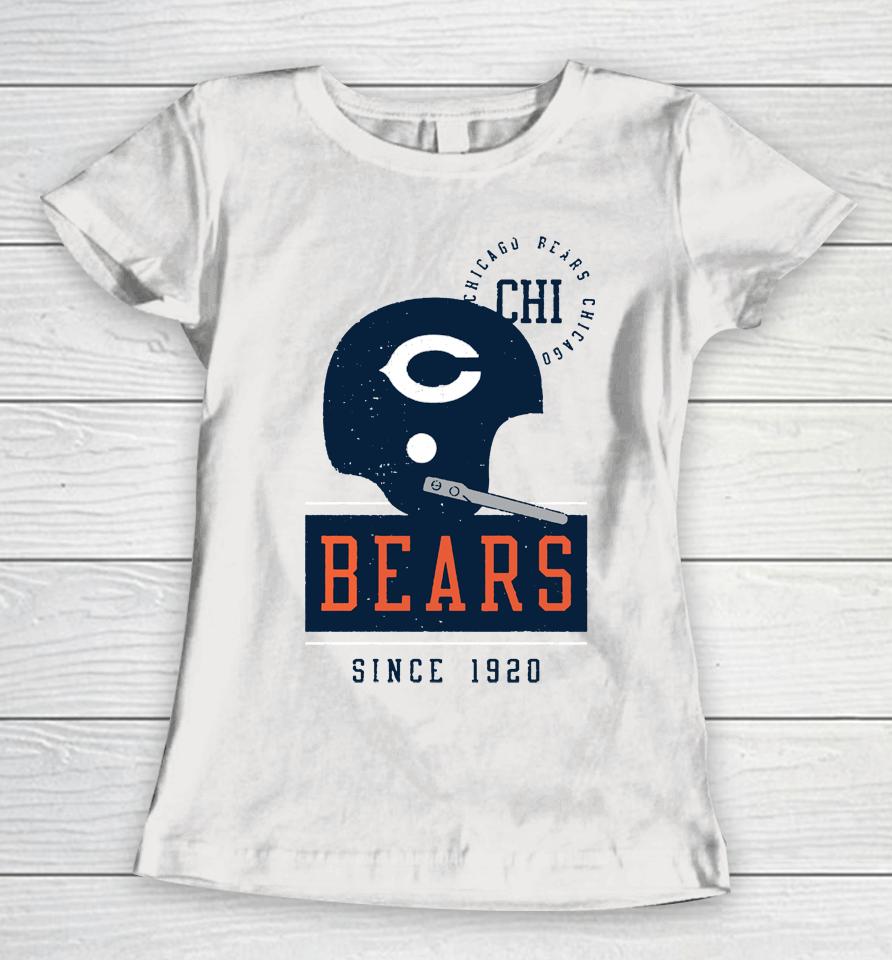 Men's Chicago Bears Club Rewind Playback Helmet Since 1920 Women T-Shirt