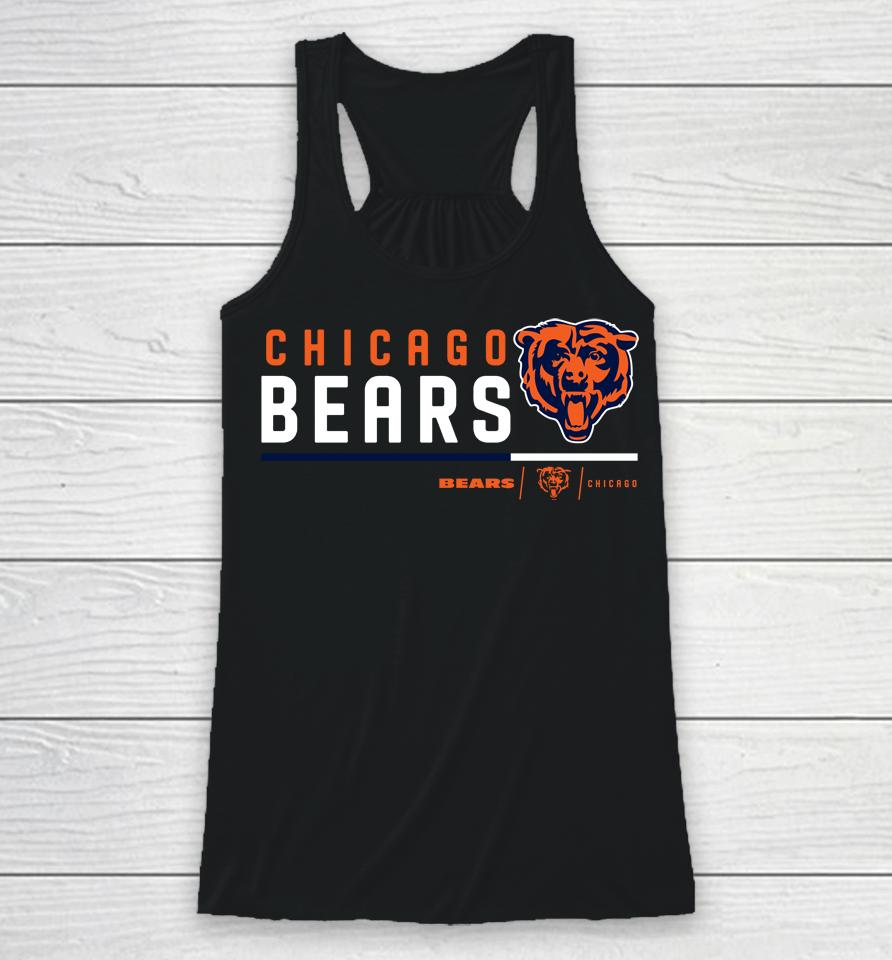 Men's Chicago Bears Prime Logo Name Split Racerback Tank