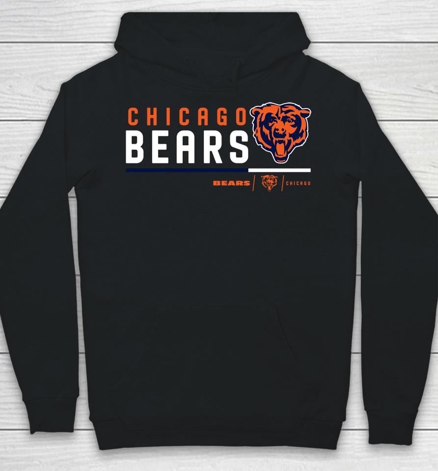 Men's Chicago Bears Prime Logo Name Split Hoodie