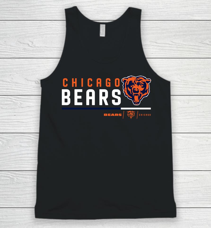Men's Chicago Bears Prime Logo Name Split Unisex Tank Top