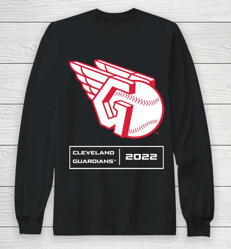 Men's Cleveland Guardians Anthracite Season Pattern 2022 Long Sleeve T-Shirt