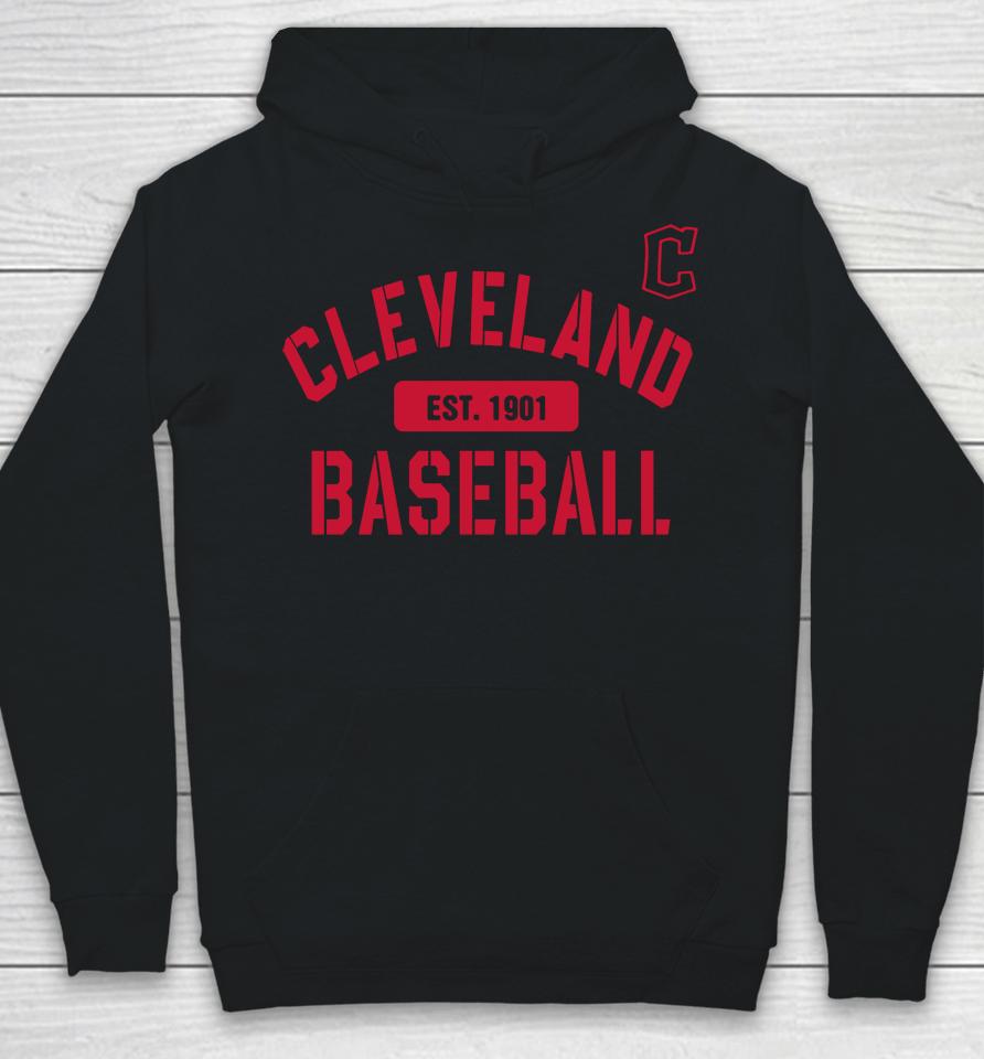 Men's Cleveland Guardians Fanatics Charcoal Primary Pill Hoodie