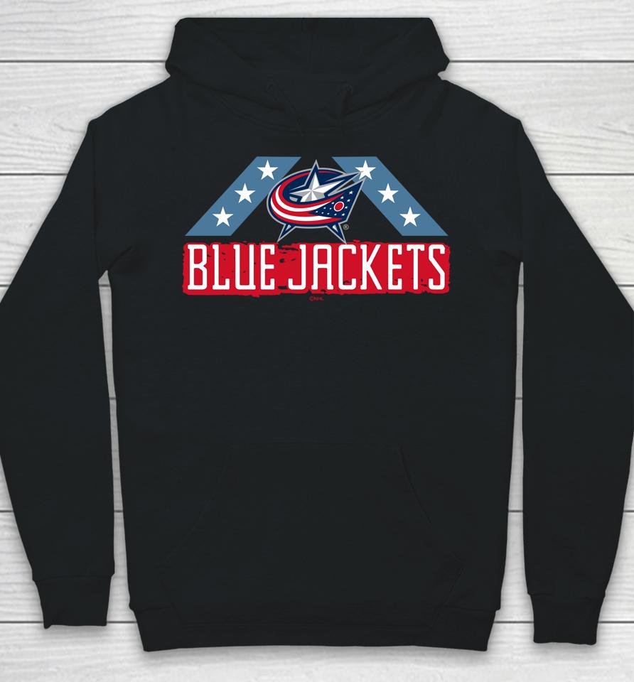 Men's Columbus Blue Jackets Fanatics Branded Black Team Jersey Inspired Hoodie