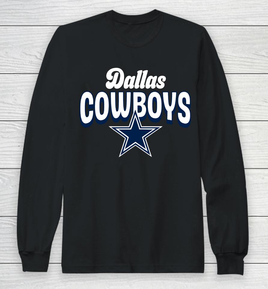 Men's Dallas Cowboys 2022 Navy First Team Flowy Long Sleeve T-Shirt