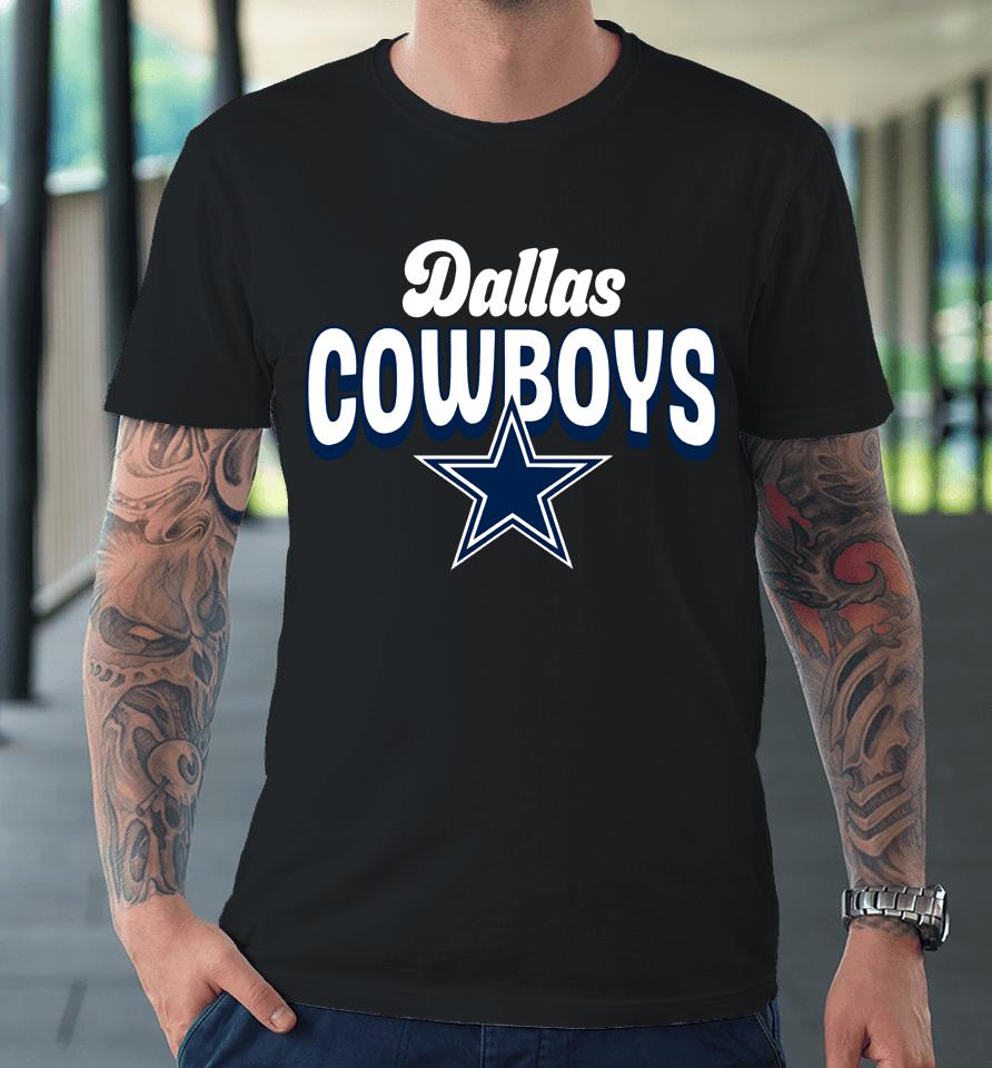 Men's Dallas Cowboys 2022 Navy First Team Flowy Premium T-Shirt