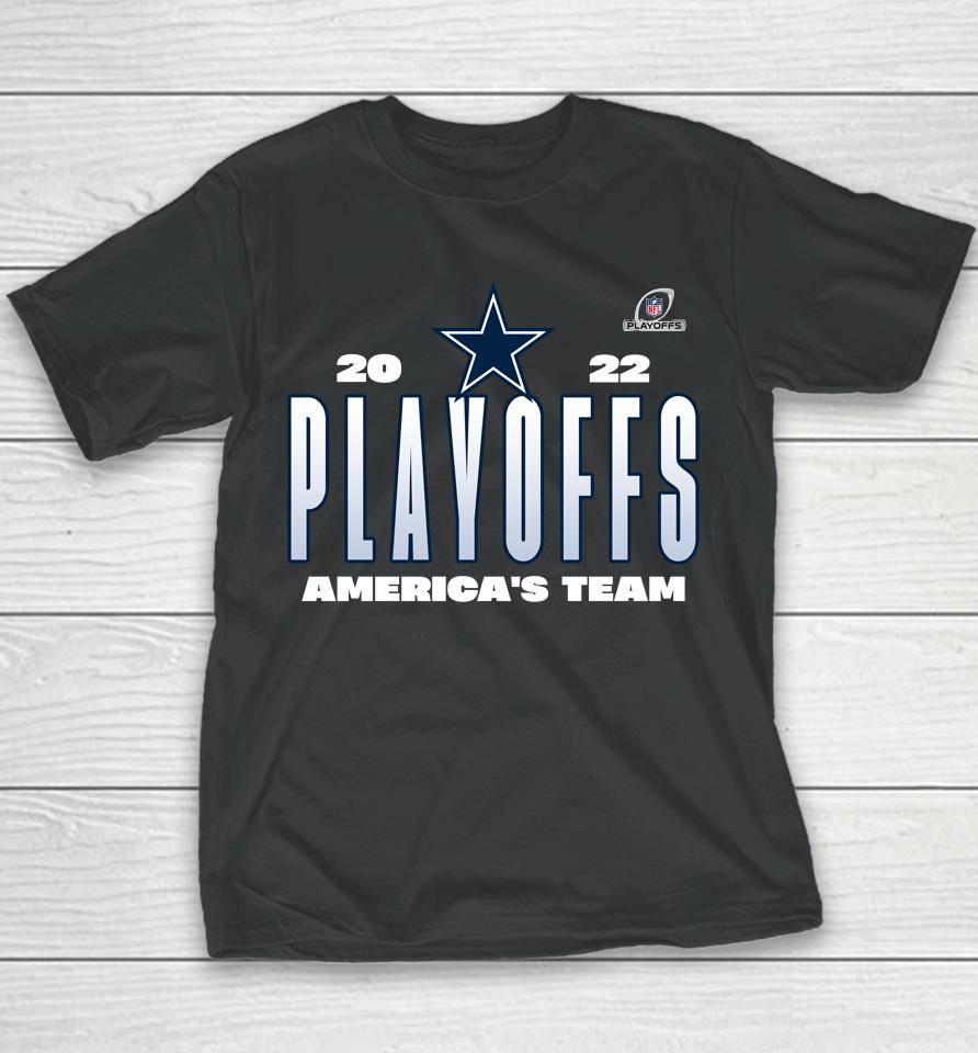 Men's Dallas Cowboys Fanatics Branded Charcoal 2022 Nfl Playoffs Our Time Youth T-Shirt