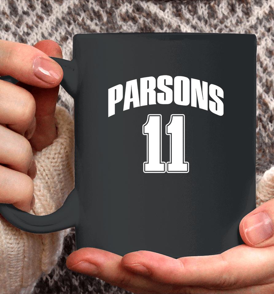 Men's Dallas Cowboys Micah Parsons Pro Standard Navy Player Coffee Mug