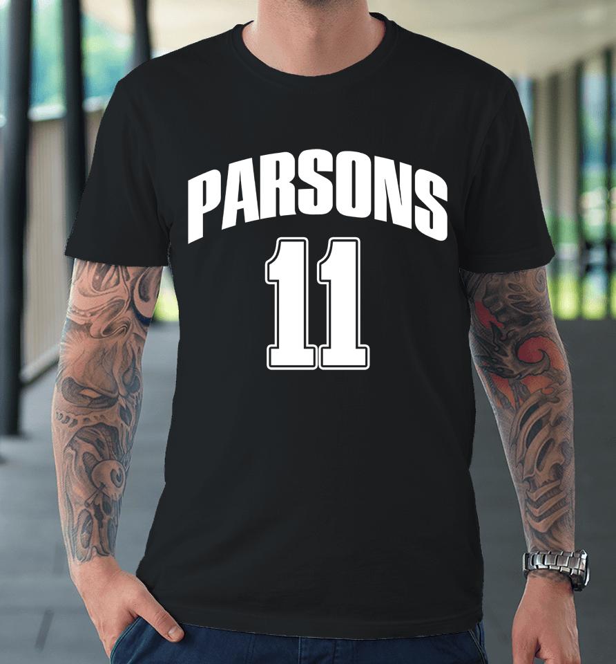 Men's Dallas Cowboys Micah Parsons Pro Standard Navy Player Premium T-Shirt