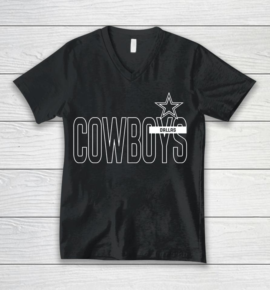Men's Dallas Cowboys Performance Team Unisex V-Neck T-Shirt