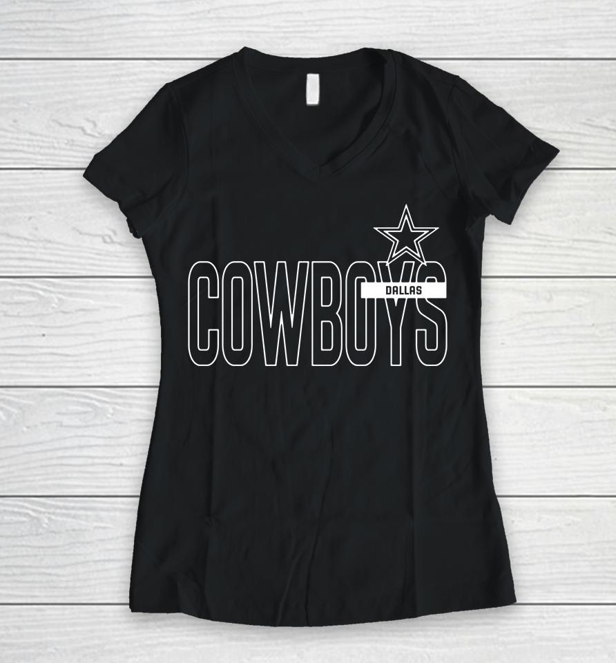 Men's Dallas Cowboys Performance Team Women V-Neck T-Shirt
