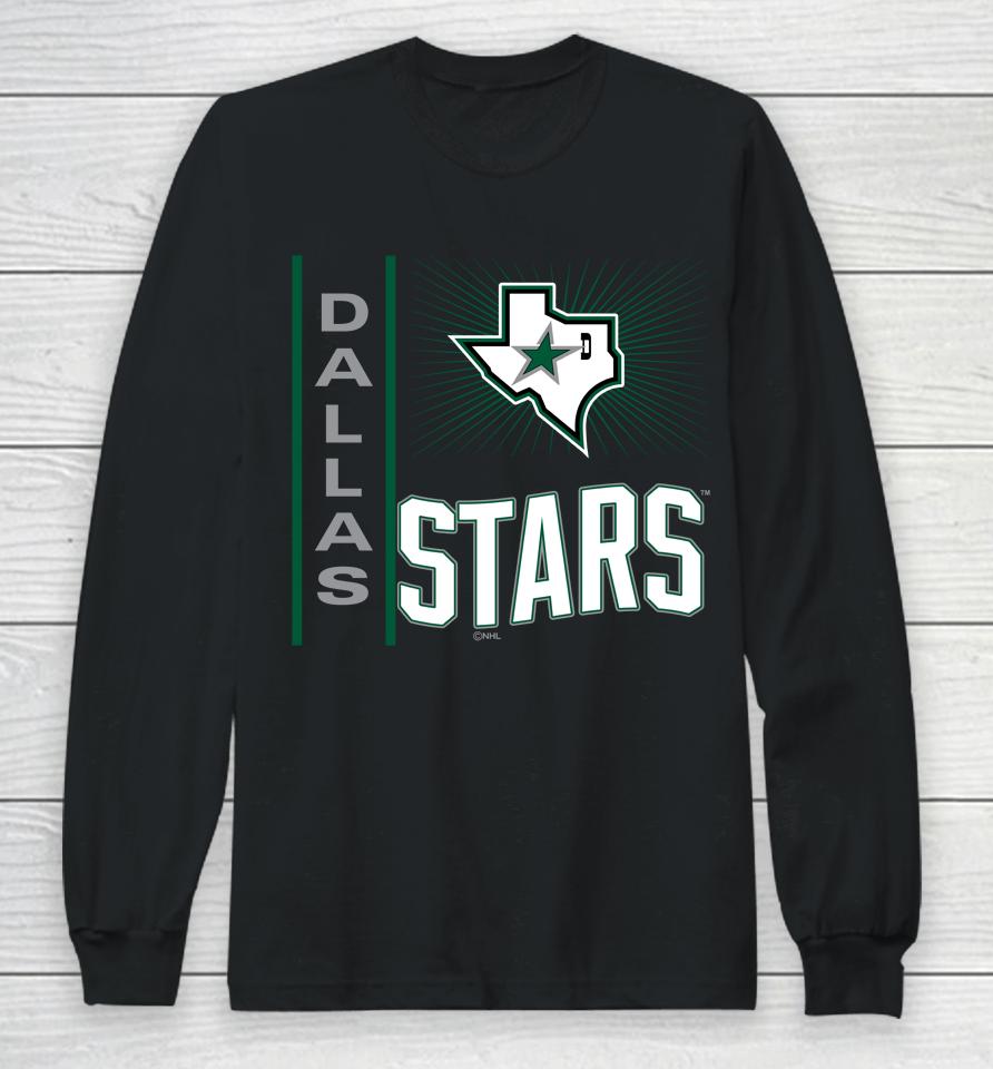 Men's Dallas Stars Fanatics Branded Black Team Jersey Inspired Long Sleeve T-Shirt