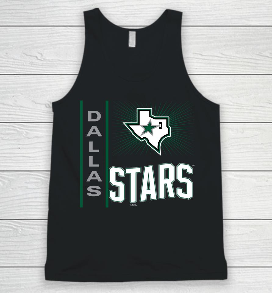 Men's Dallas Stars Fanatics Branded Black Team Jersey Inspired Unisex Tank Top