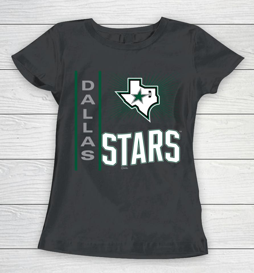 Men's Dallas Stars Fanatics Branded Black Team Jersey Inspired Women T-Shirt