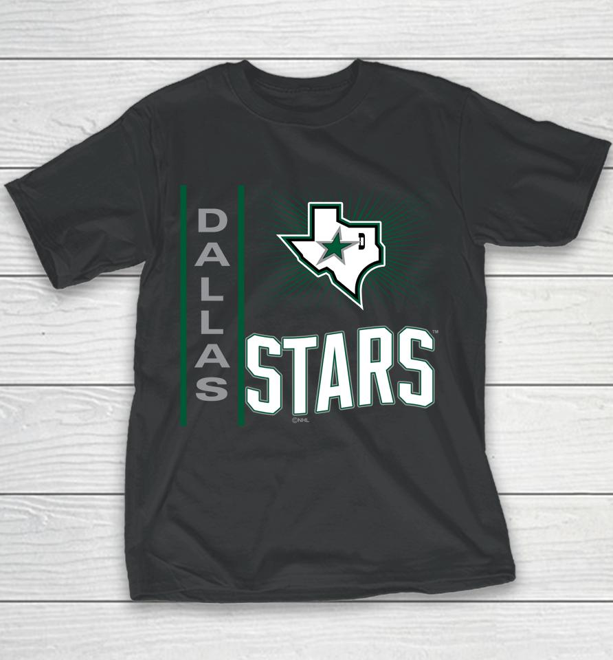 Men's Dallas Stars Fanatics Branded Black Team Jersey Inspired Youth T-Shirt