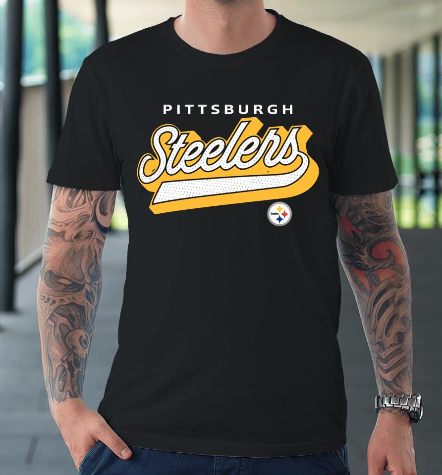 Men's Fanatics Black Pittsburgh Steelers First Contact Premium T-Shirt
