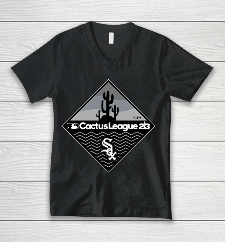 Men's Fanatics Branded Black Chicago White Sox 2023 Mlb Spring Training Diamond Unisex V-Neck T-Shirt