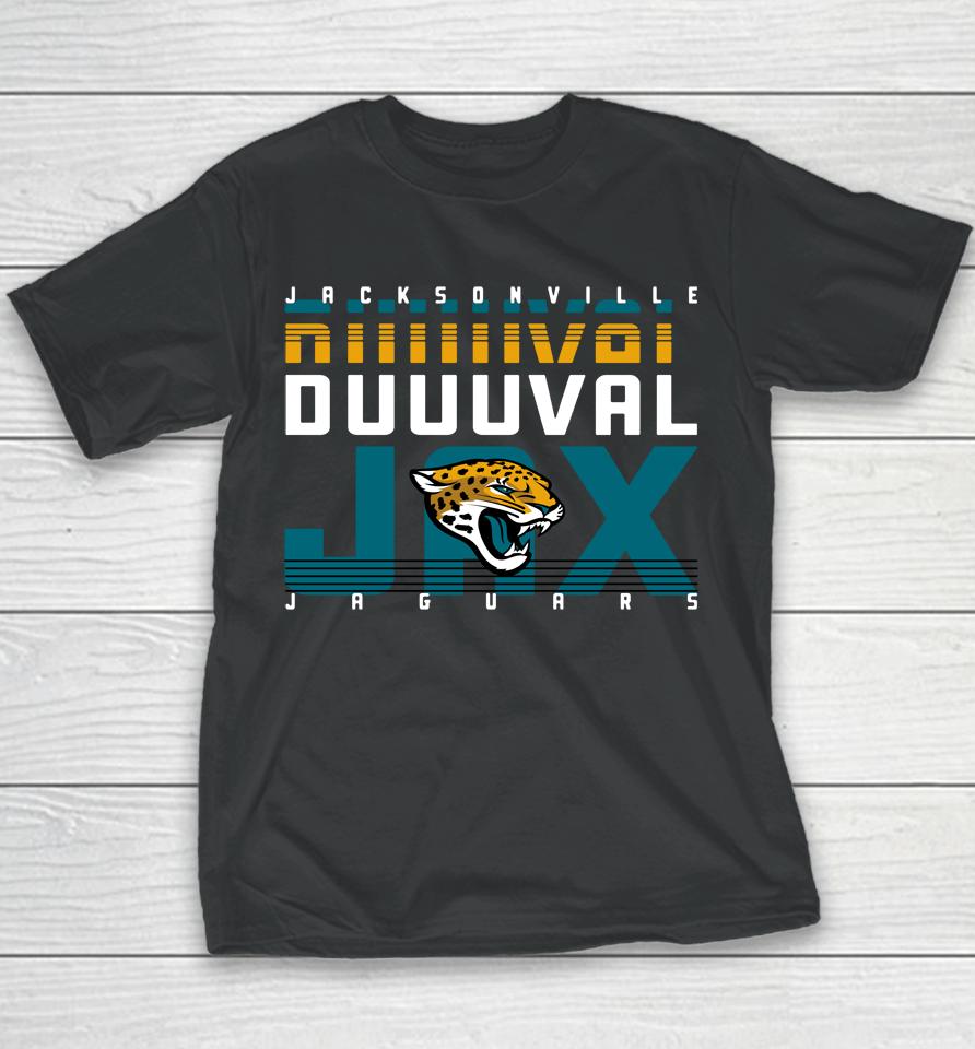 Men's Fanatics Branded Black Jacksonville Jaguars Hometown Collection Prime Time Youth T-Shirt