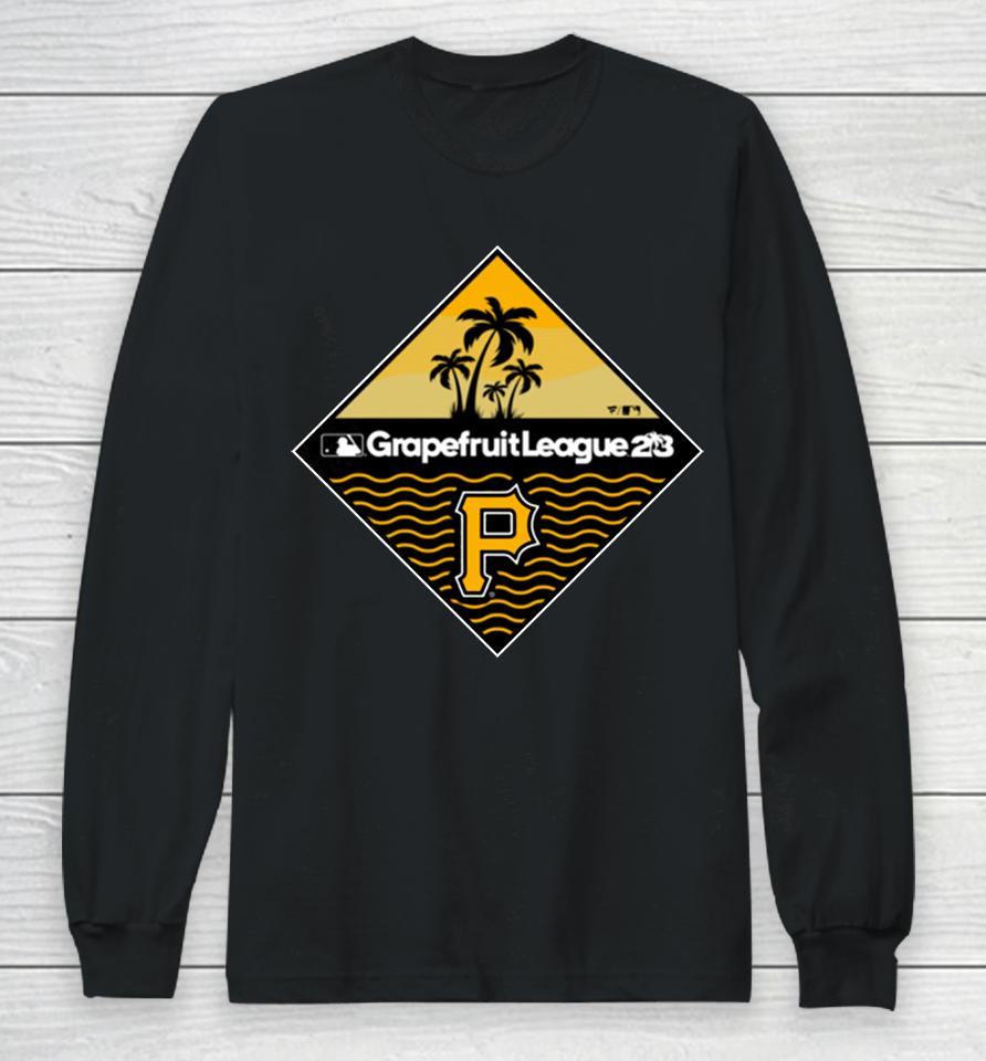 Men's Fanatics Branded Black Pittsburgh Pirates 2023 Mlb Spring Training Diamond Long Sleeve T-Shirt