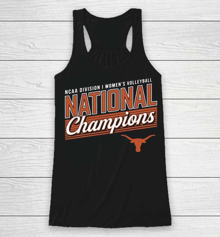 Men's Fanatics Branded Charcoal Texas Longhorns 2022 Women's Volleyball National Champions Racerback Tank
