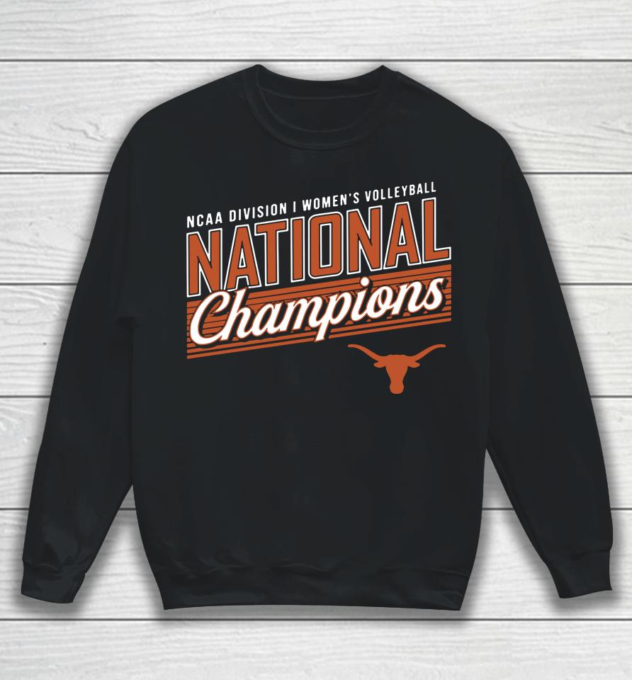 Men's Fanatics Branded Charcoal Texas Longhorns 2022 Women's Volleyball National Champions Sweatshirt