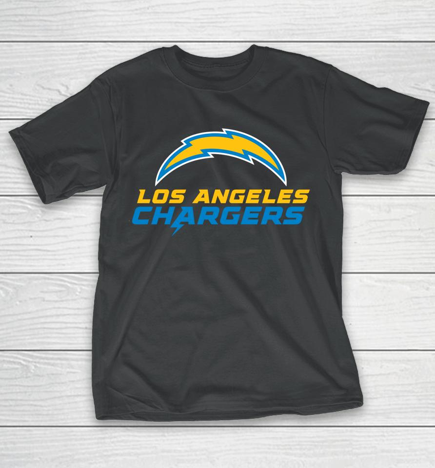 Men's Fanatics Branded Gray Los Angeles Chargers Big And Tall Team Lockup T-Shirt